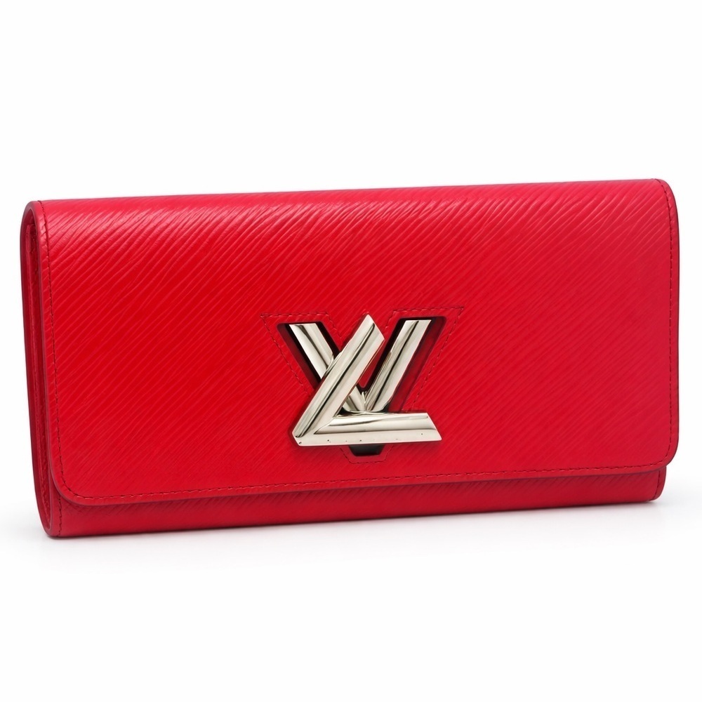 Louis Vuitton EPI Twist Coquelicot Red Wallet Twist Lock